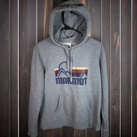 Marmot Mountain Works Hoodie Women's Large Gray Pullover Sweatshirt - Picture 1 of 6